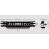 Rotatable Telephone Number Plate  Car Styling