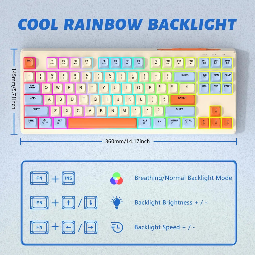 ATTACK SHARK x ZIYOULANG M87 80% Wireless Gaming Keyboard