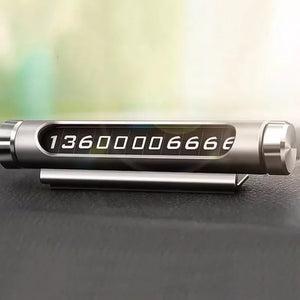 Rotatable Telephone Number Plate  Car Styling