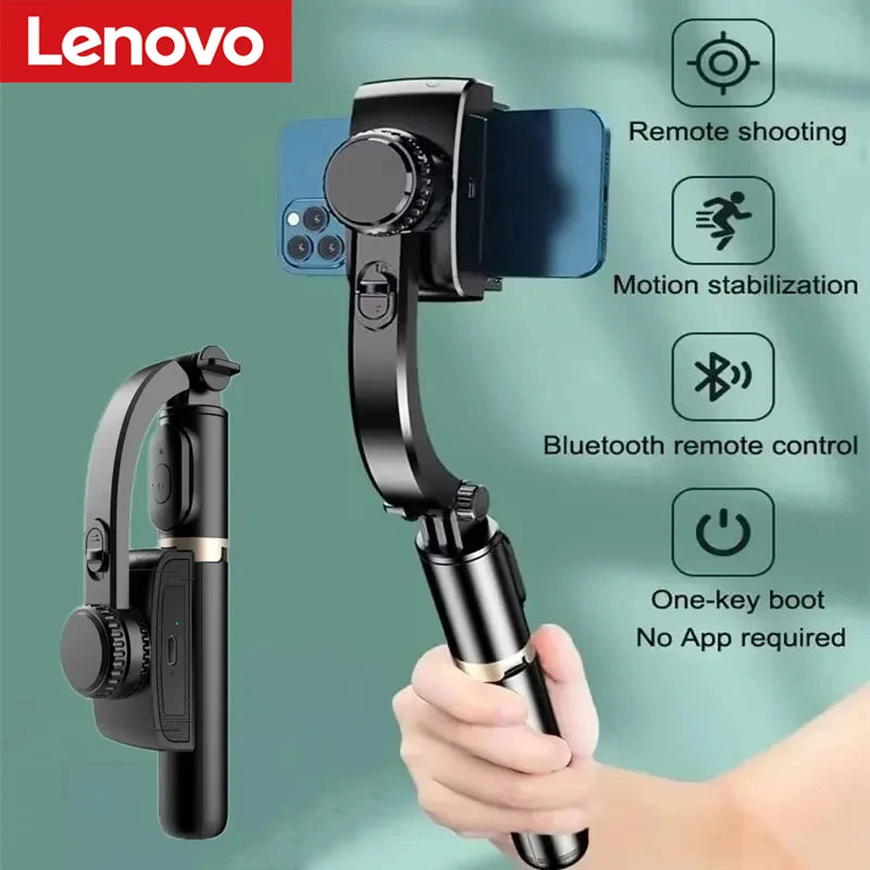 Lenovo Selfie Stick 1045mm with Wireless Bluetooth LED Fill Light Extended Tripod with Remote Shutter for Android IOS Cellphone