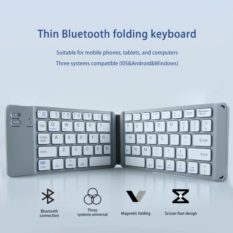 XIAOMI Dual Folding Bluetooth Keyboard For IOS Android Windows