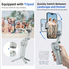 W&O M01 3-Axis Mobile Phone Gimbal Stabilizer Handheld Selfie Stick for iPhone Xiaomi Android IOS Smartphone Tripod Stand