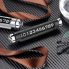 Rotatable Telephone Number Plate  Car Styling