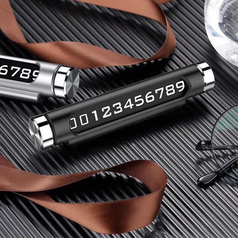 Rotatable Telephone Number Plate  Car Styling