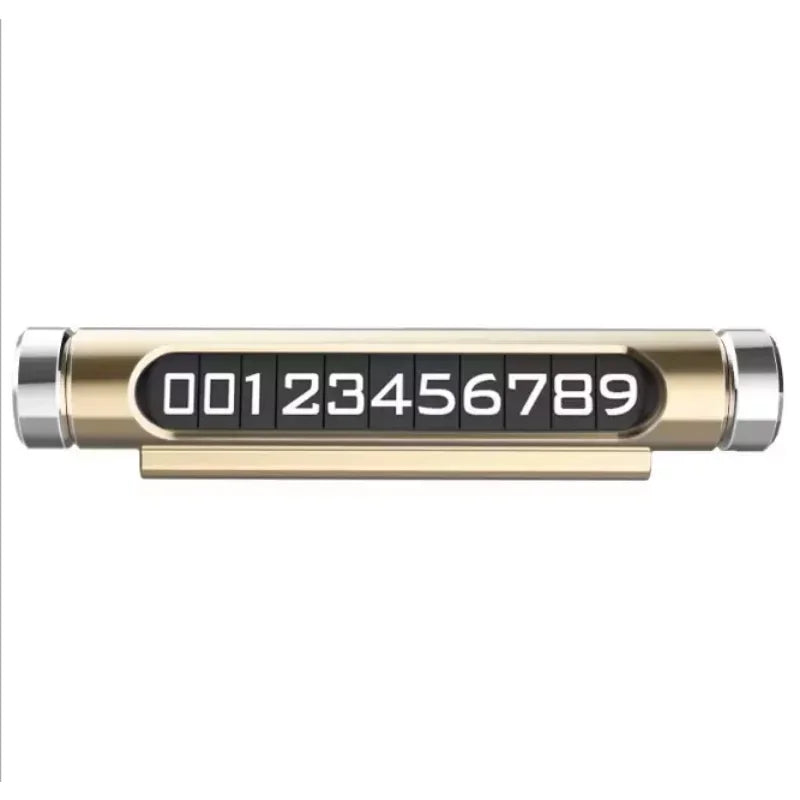 Rotatable Telephone Number Plate  Car Styling
