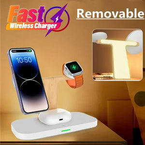 Sharp Basket 3-in-1 Magnetic Wireless Charger Stand for iPhone